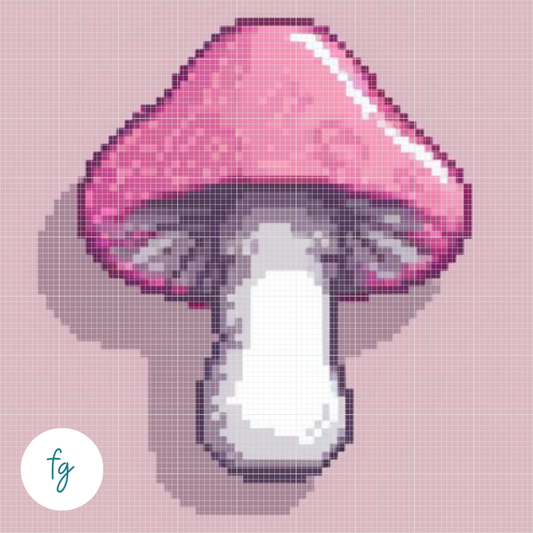 🎁 Mushroom | Mini Diamond Painting (100% off)