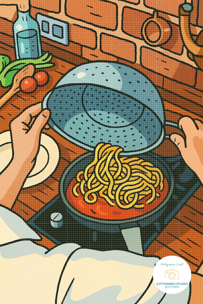 La Cucina, Italian for "The Kitchen" | Diamond Painting