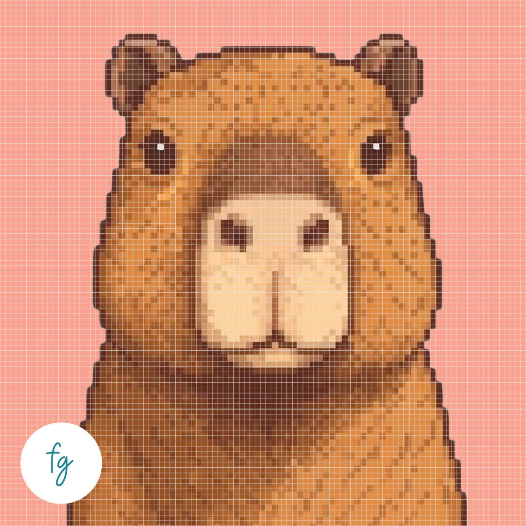 Capybara | Mini Diamond Painting