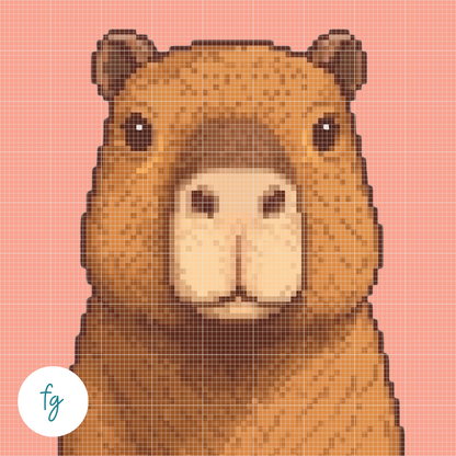 Capybara | Mini Diamond Painting