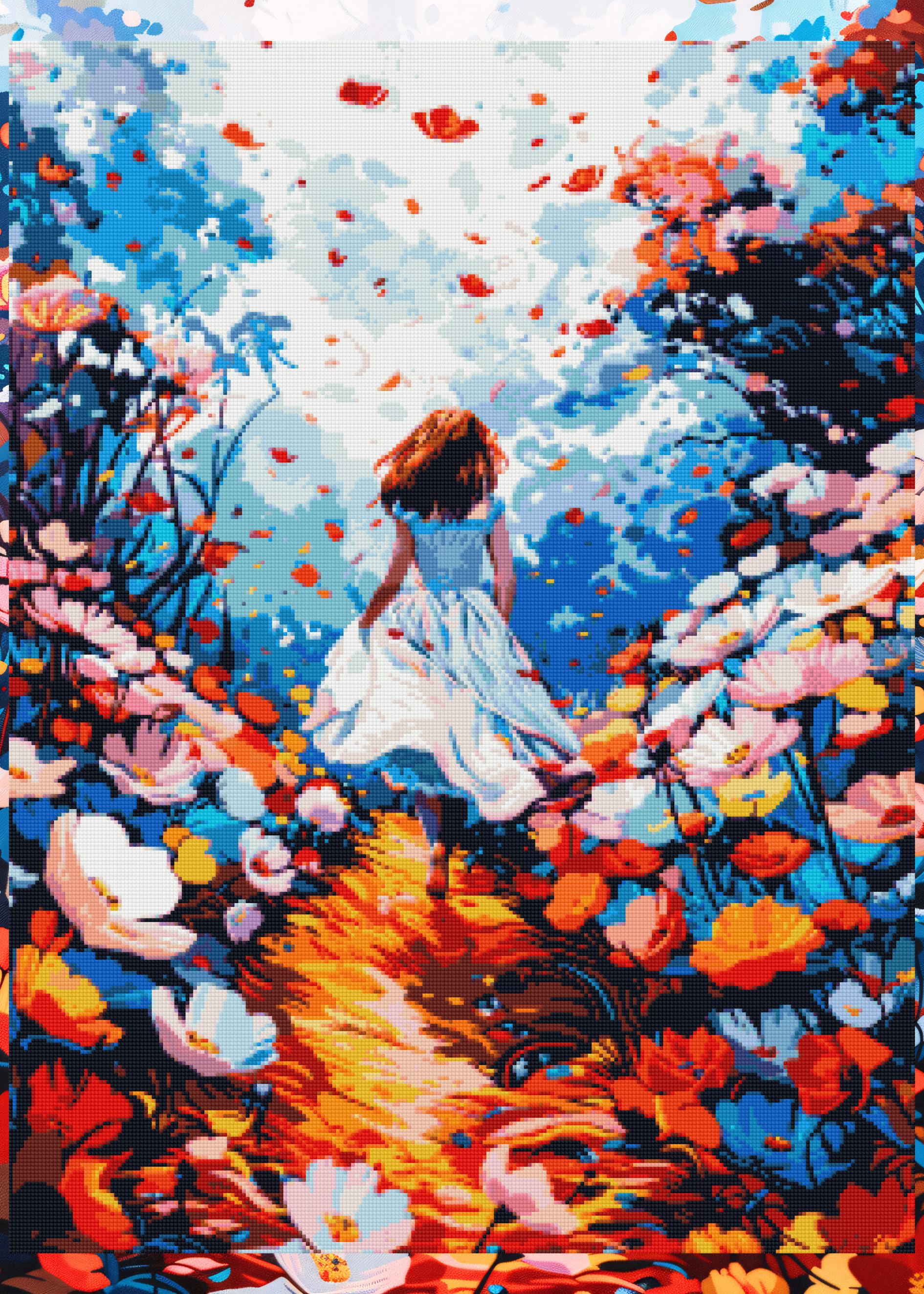 Petal Pathway | Portrait Diamond Painting – Fallon Gems