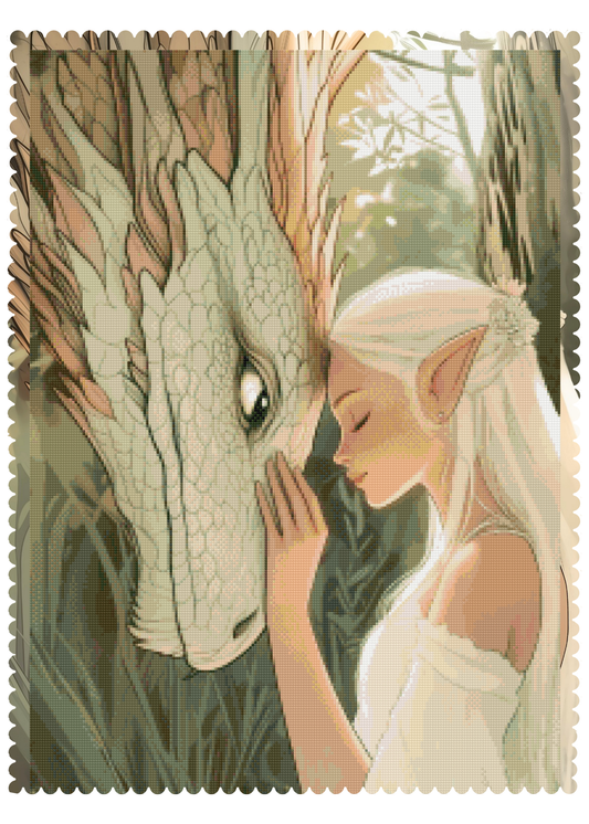 Emotional Support Dragon | Portrait Diamond Painting
