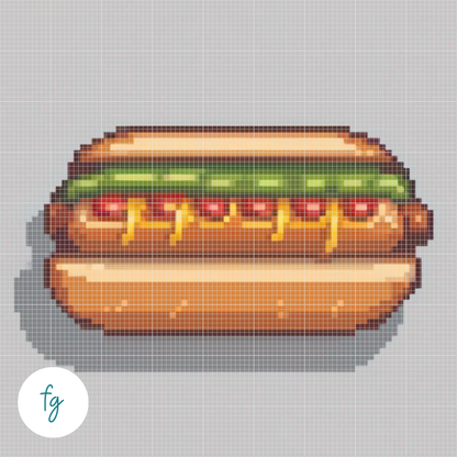 Hotdog | Mini Diamond Painting