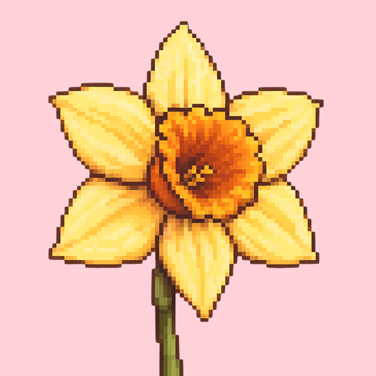 March, Daffodil | Mini Diamond Painting