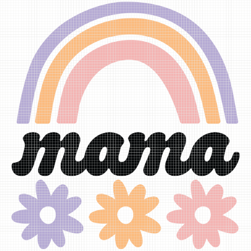 Mama Rainbow Flowers | Premium Diamond Painting