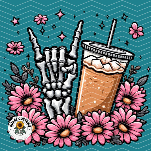 Ice Coffee or Die | Zoned-Out Zen Diamond Painting