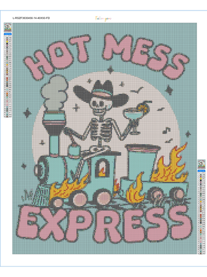 Hot Mess Express | Zoned-Out Zen Diamond Painting