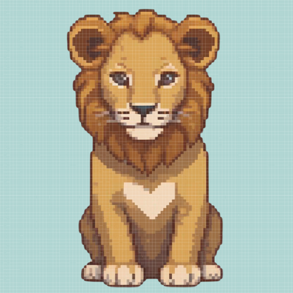 Lion | Mini Diamond Painting