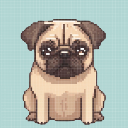 Pug | Mini Diamond Painting