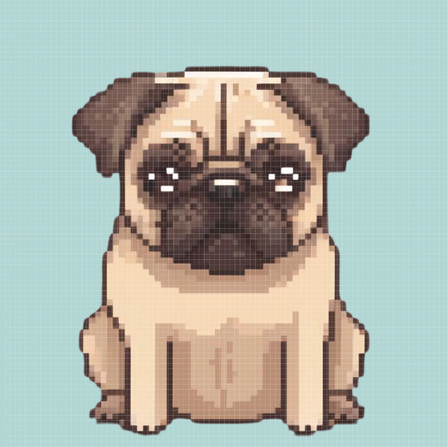 🎁 Pug | Mini Diamond Painting (100% off)