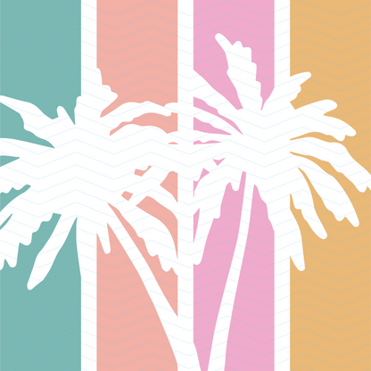 Pastel Palms | Premium Diamond Painting