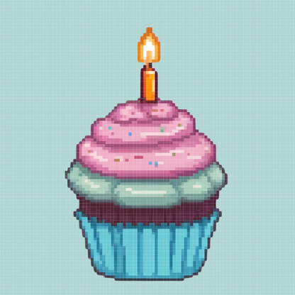 🎁 Cupcake | Mini Diamond Painting (100% off)
