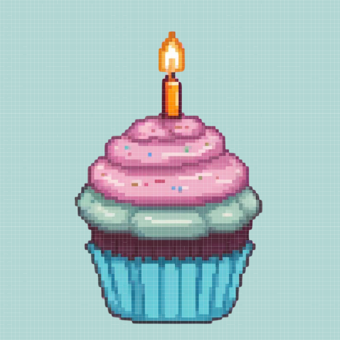 Cupcake | Mini Diamond Painting