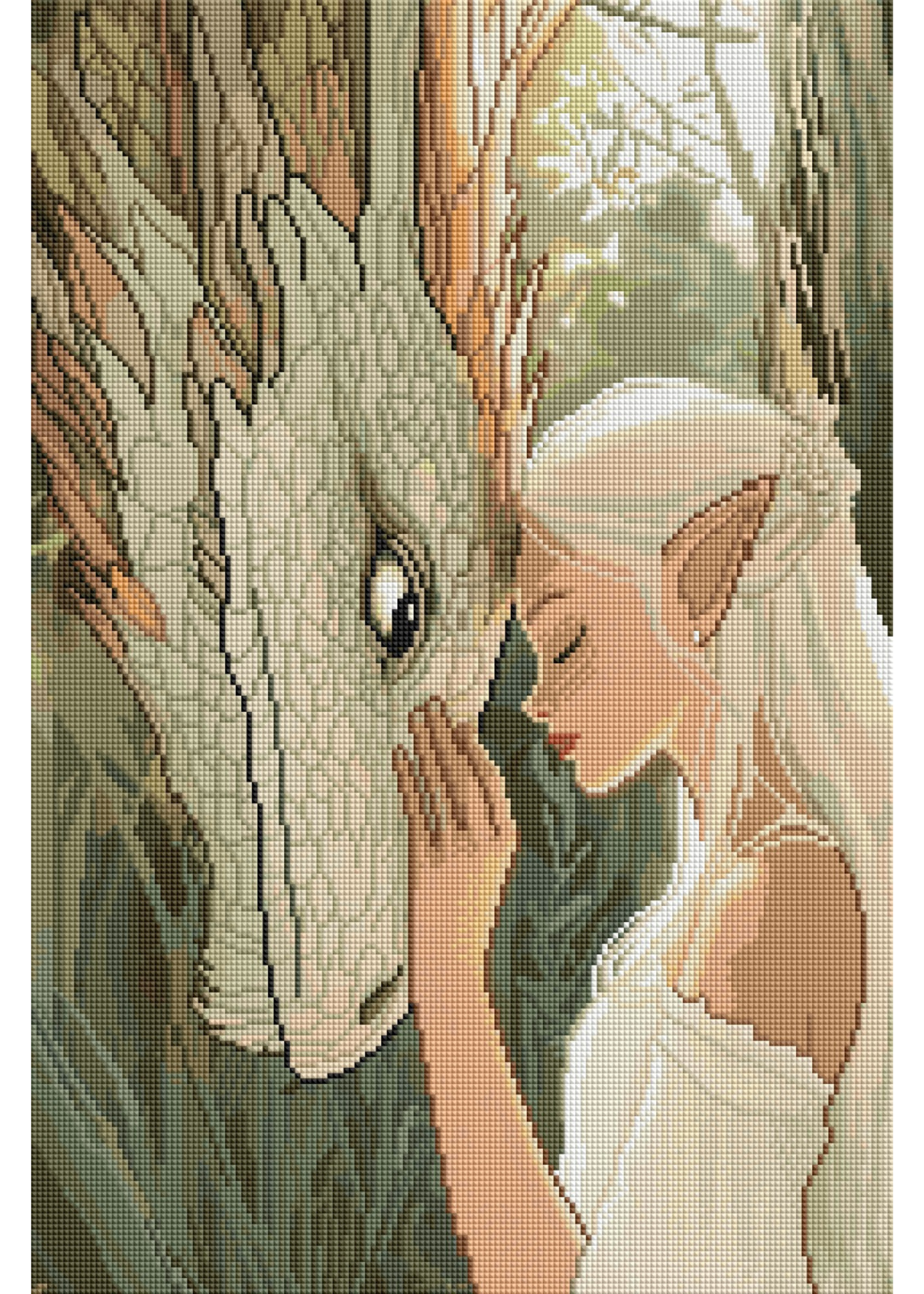 Emotional Support Dragon | Portrait Diamond Painting