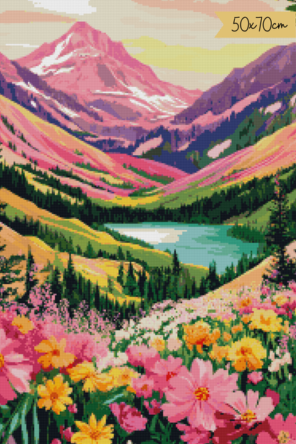 Joy in Full Bloom | Portrait Diamond Painting
