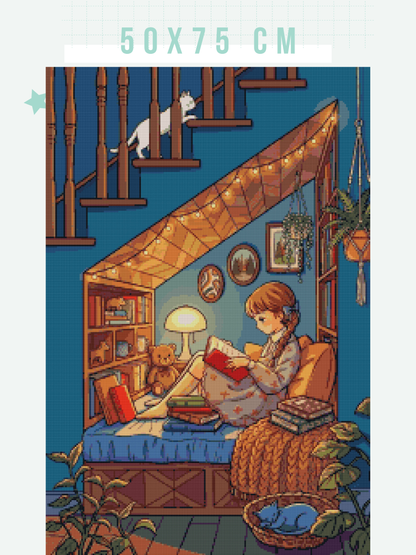 Nook, Booked, and Unbothered | Diamond Painting
