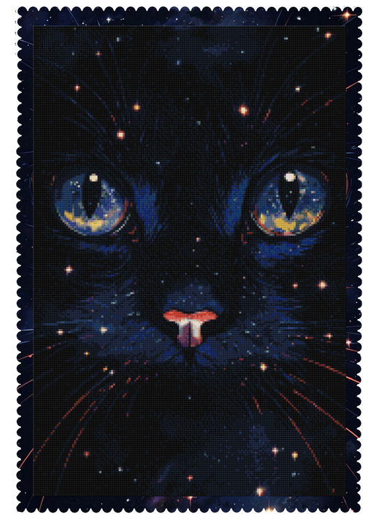 Cosmic Whiskers | Portrait Diamond Painting
