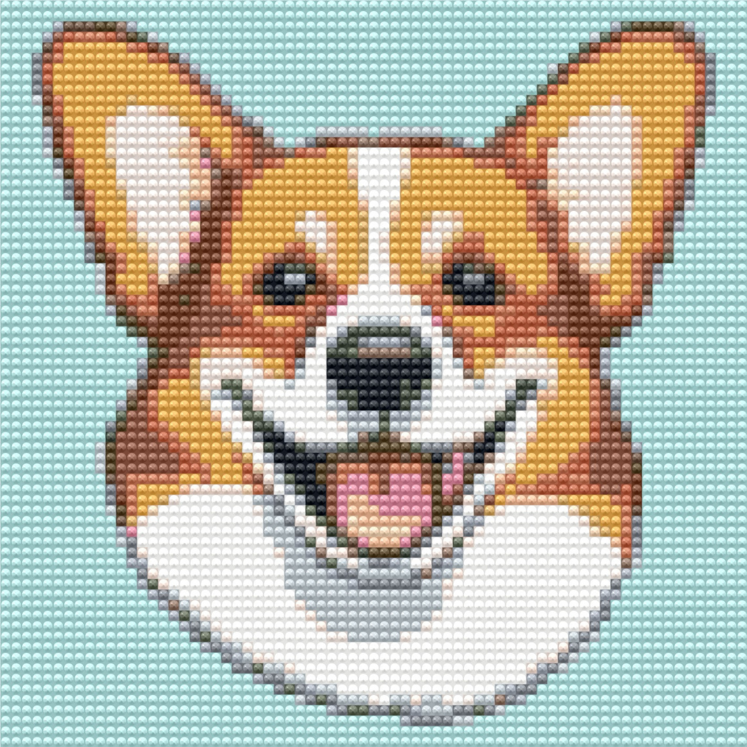 Corgi | Mini Diamond Painting