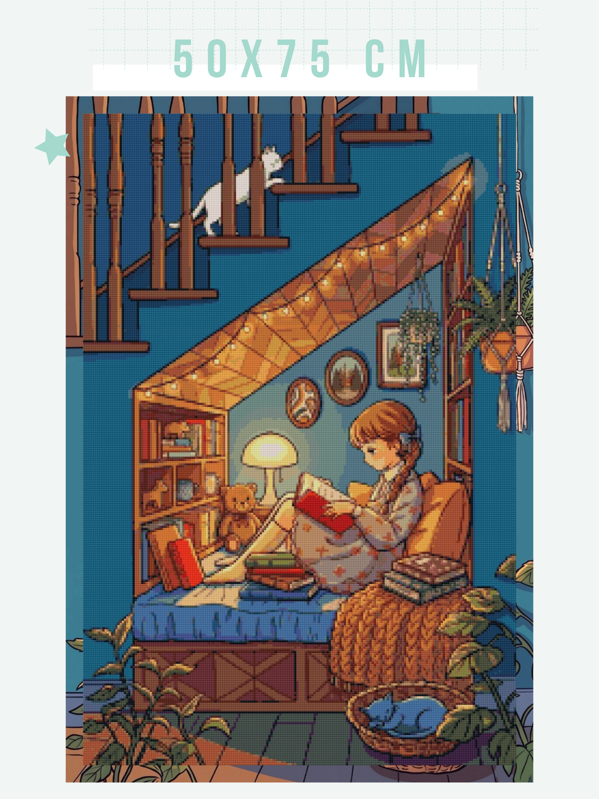 Nook, Booked, and Unbothered | Diamond Painting