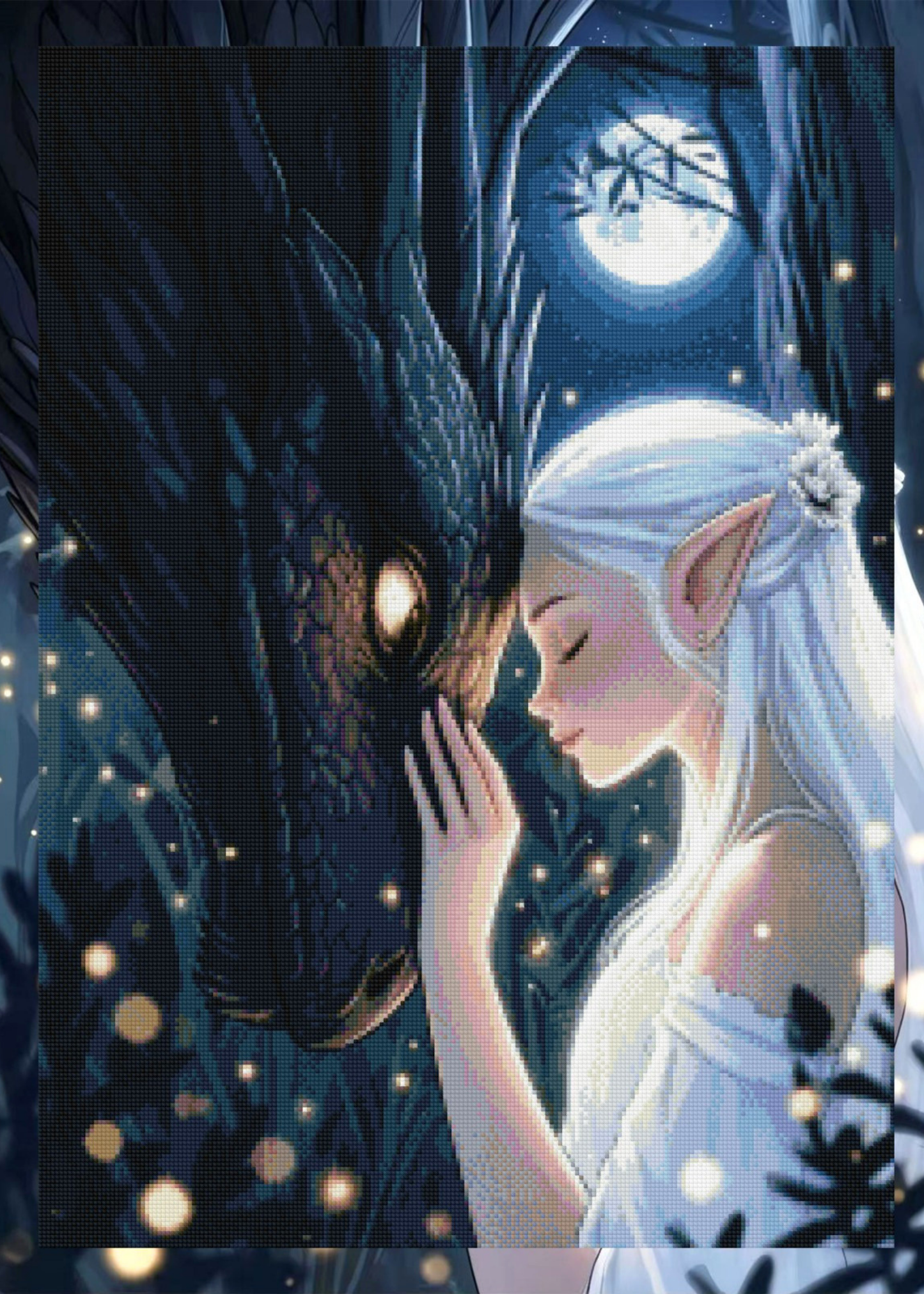 Dark Emotional Support Dragon | Diamond Painting