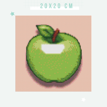 Green Apple | Mini Diamond Painting