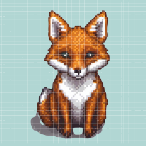 🎁 Fox | Mini Diamond Painting (100% off)