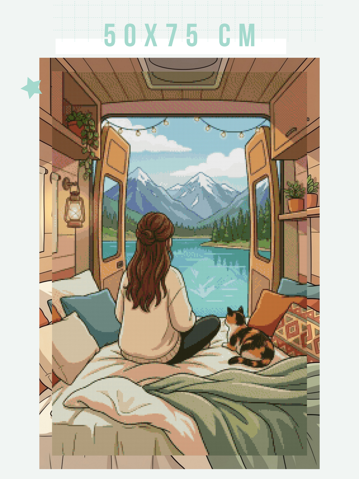 Going Through It, but Somewhere Pretty | Diamond Painting