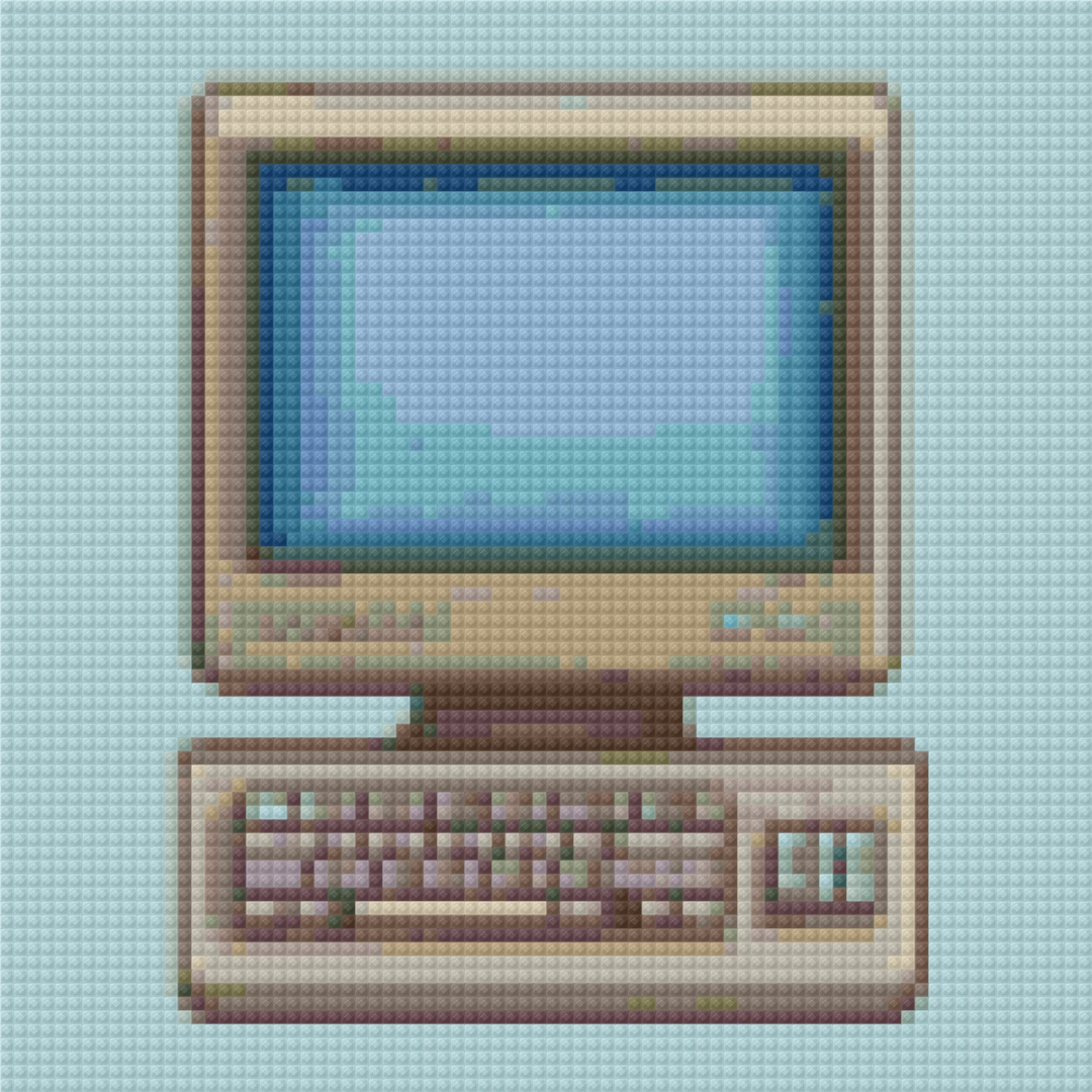 Oldschool Computer | Mini Diamond Painting