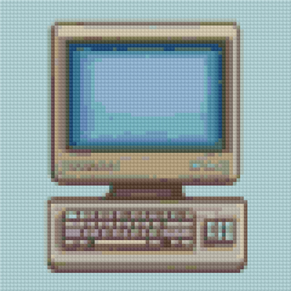 Oldschool Computer | Mini Diamond Painting