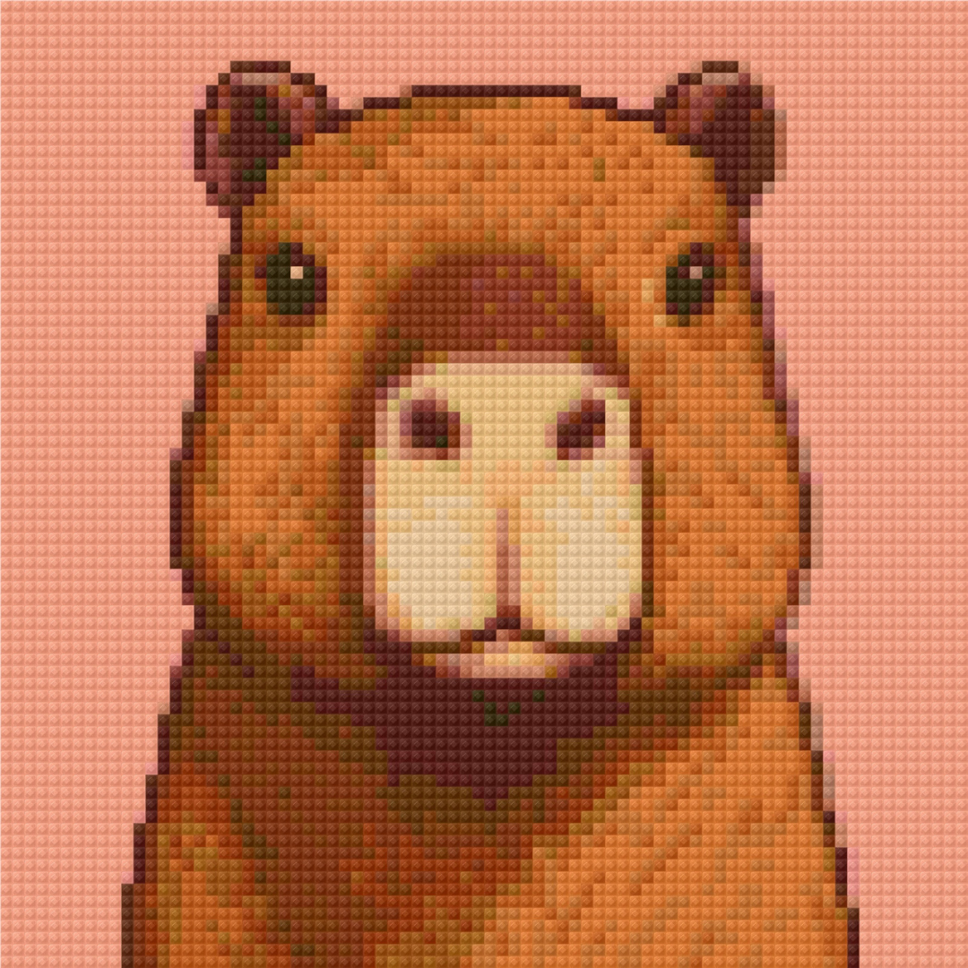 Capybara | Mini Diamond Painting