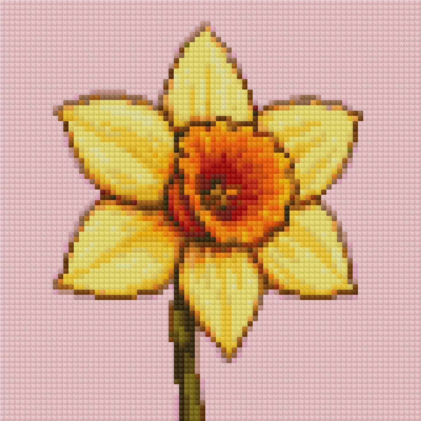 March, Daffodil | Mini Diamond Painting