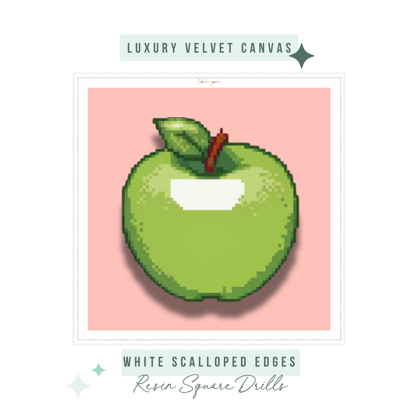 Green Apple | Mini Diamond Painting