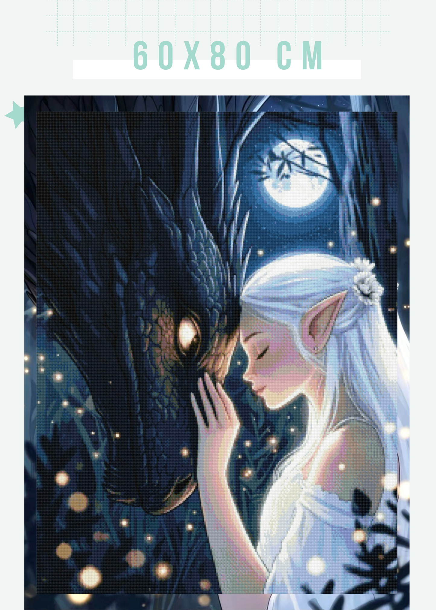 Dark Emotional Support Dragon | Diamond Painting