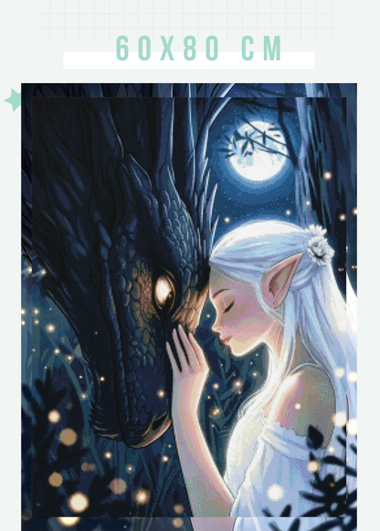 Dark Emotional Support Dragon | Diamond Painting