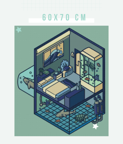 Isometric Room | Portrait Diamond Painting