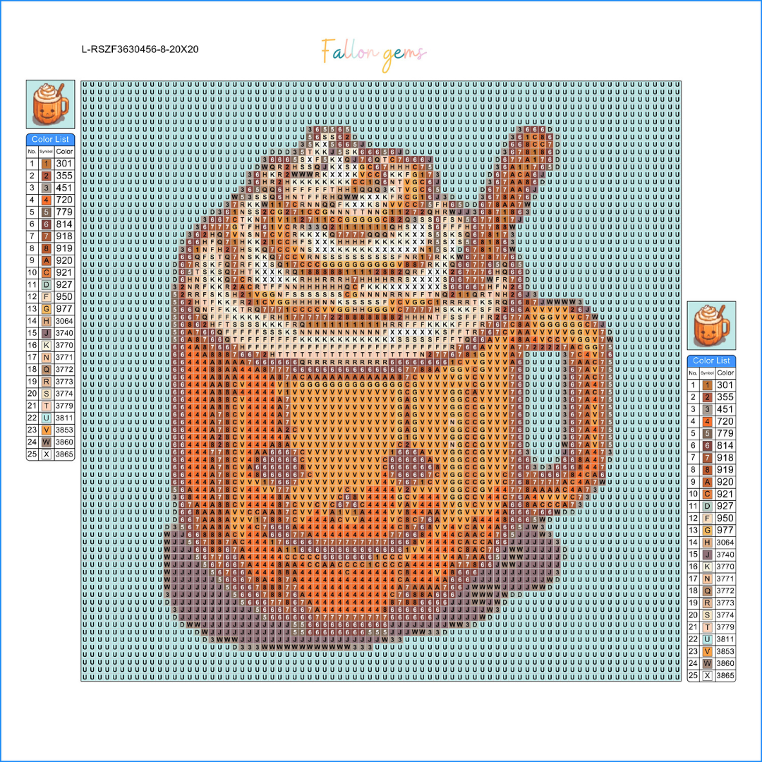 Pumpkin Latte | Mini Diamond Painting