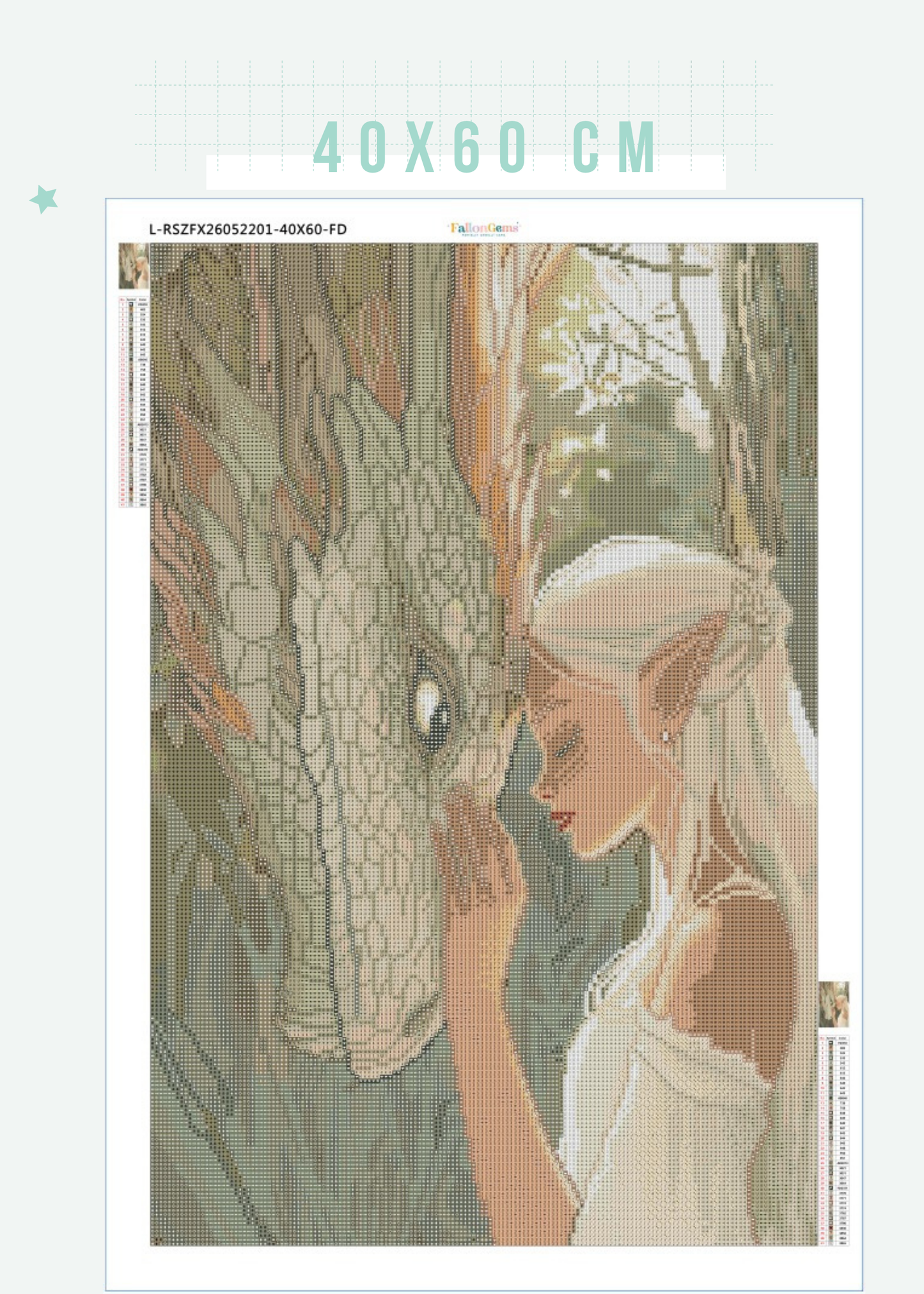Emotional Support Dragon | Portrait Diamond Painting