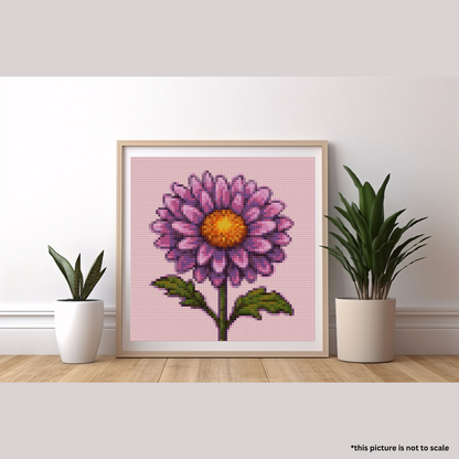 September, Aster | Mini Diamond Painting