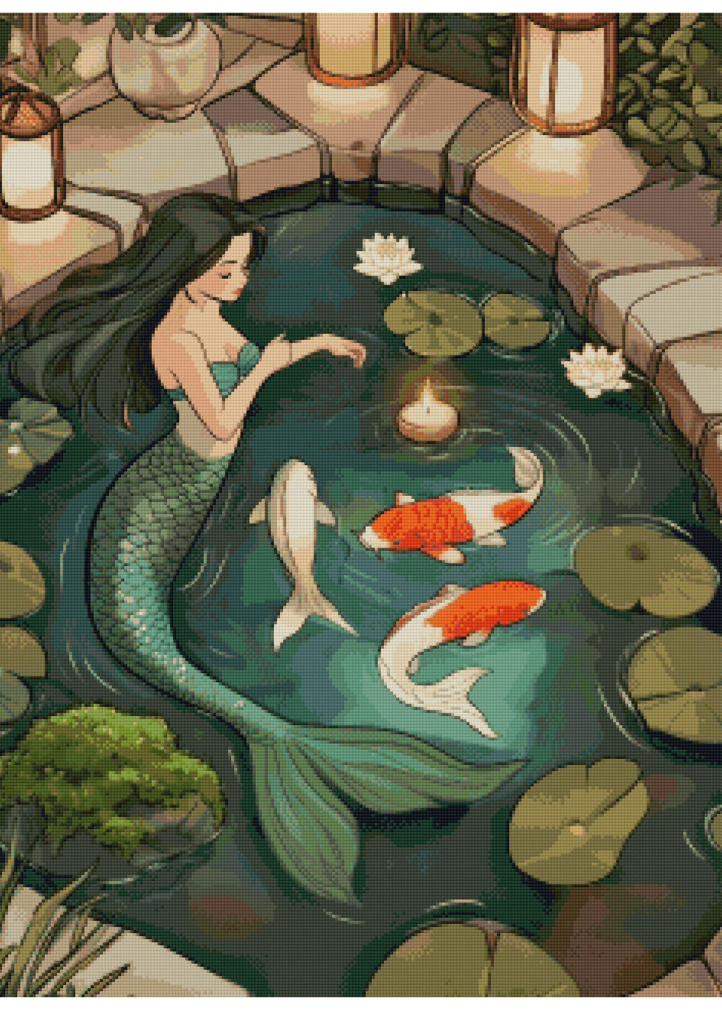 Koi Therapy | Portrait Diamond Painting