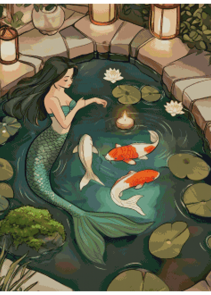 Koi Therapy | Portrait Diamond Painting