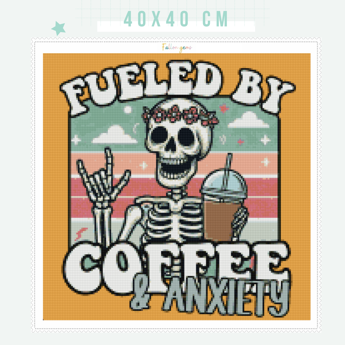 Coffee & Anxiety | Unwell Diamond Painting