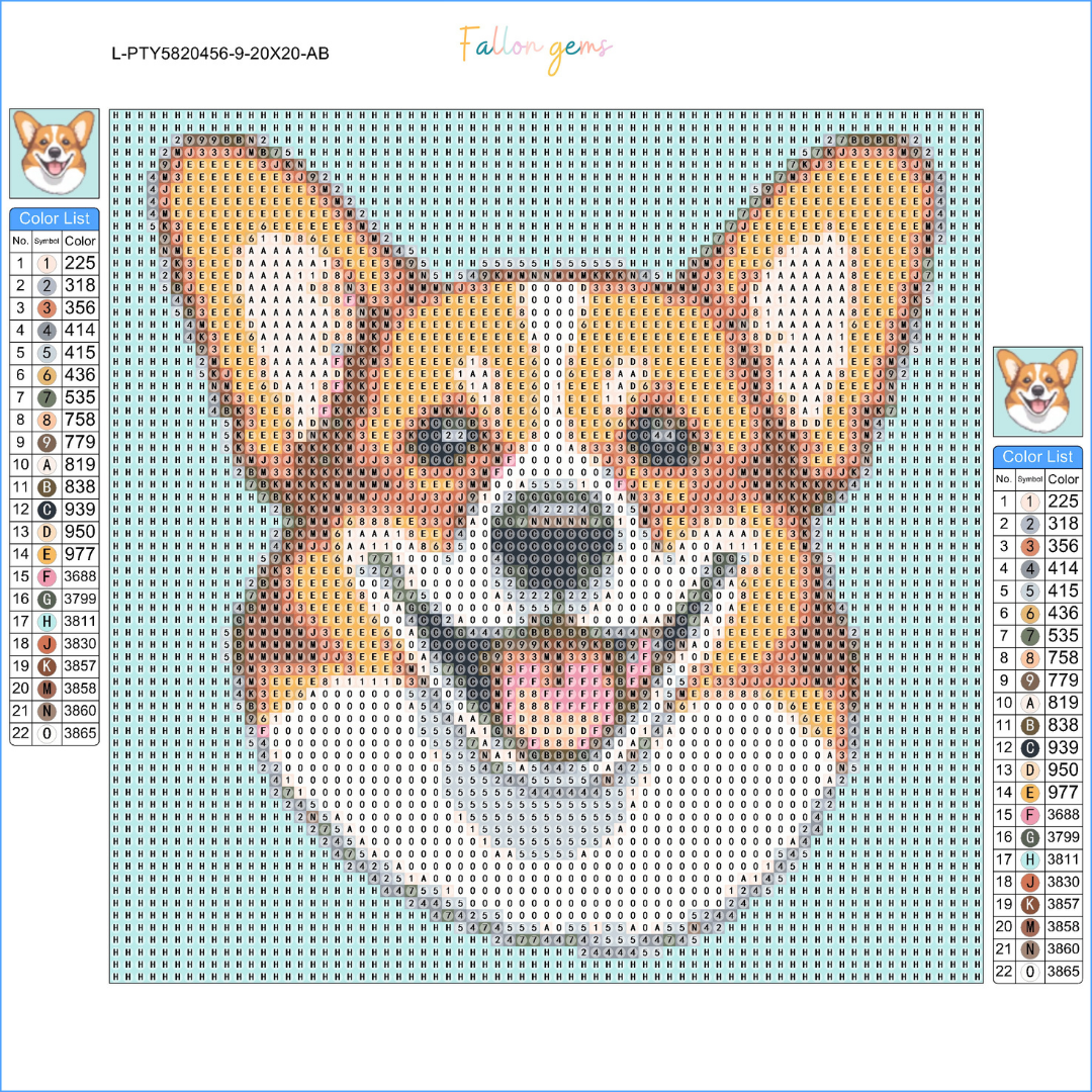 Corgi | Mini Diamond Painting