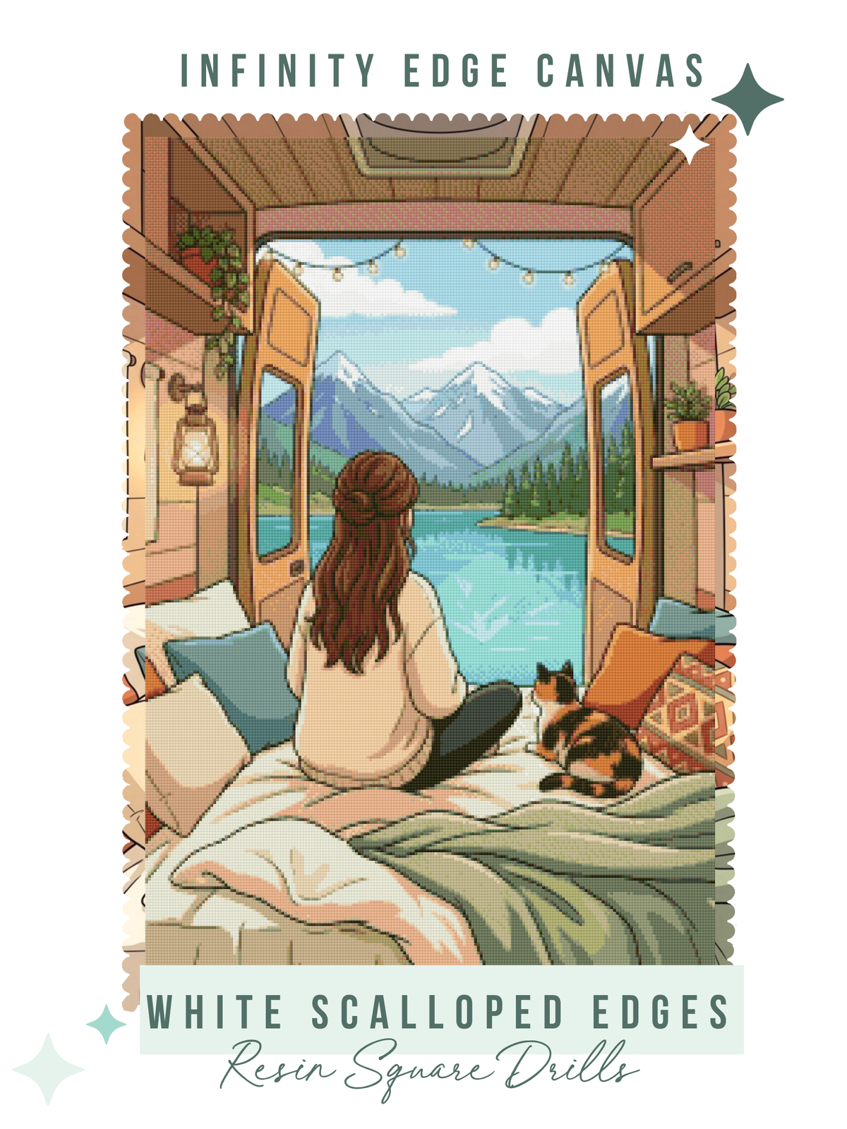 Going Through It, but Somewhere Pretty | Diamond Painting