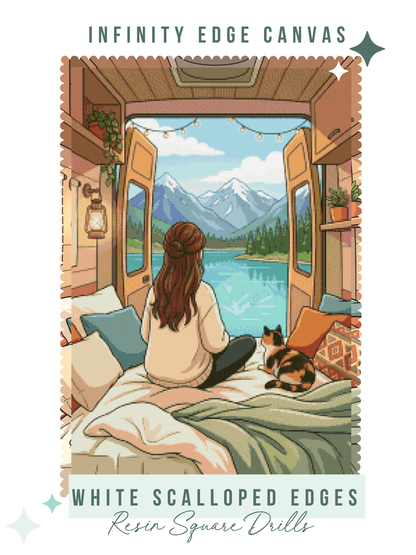 Going Through It, but Somewhere Pretty | Diamond Painting