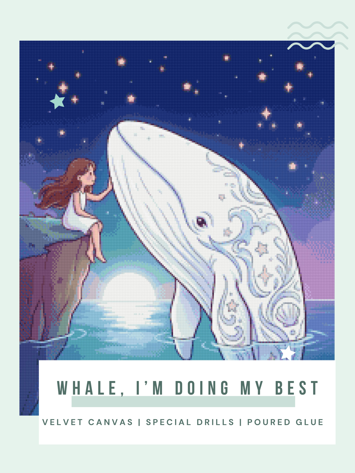 Whale, I’m Doing My Best | Diamond Painting
