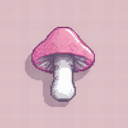 Mushroom | Mini Diamond Painting