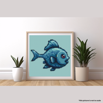 Blue Fish | Mini Diamond Painting