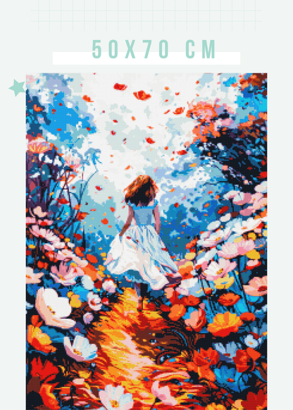 Petal Pathway | Portrait Diamond Painting