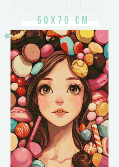 Sugar Coated | Portrait Diamond Painting