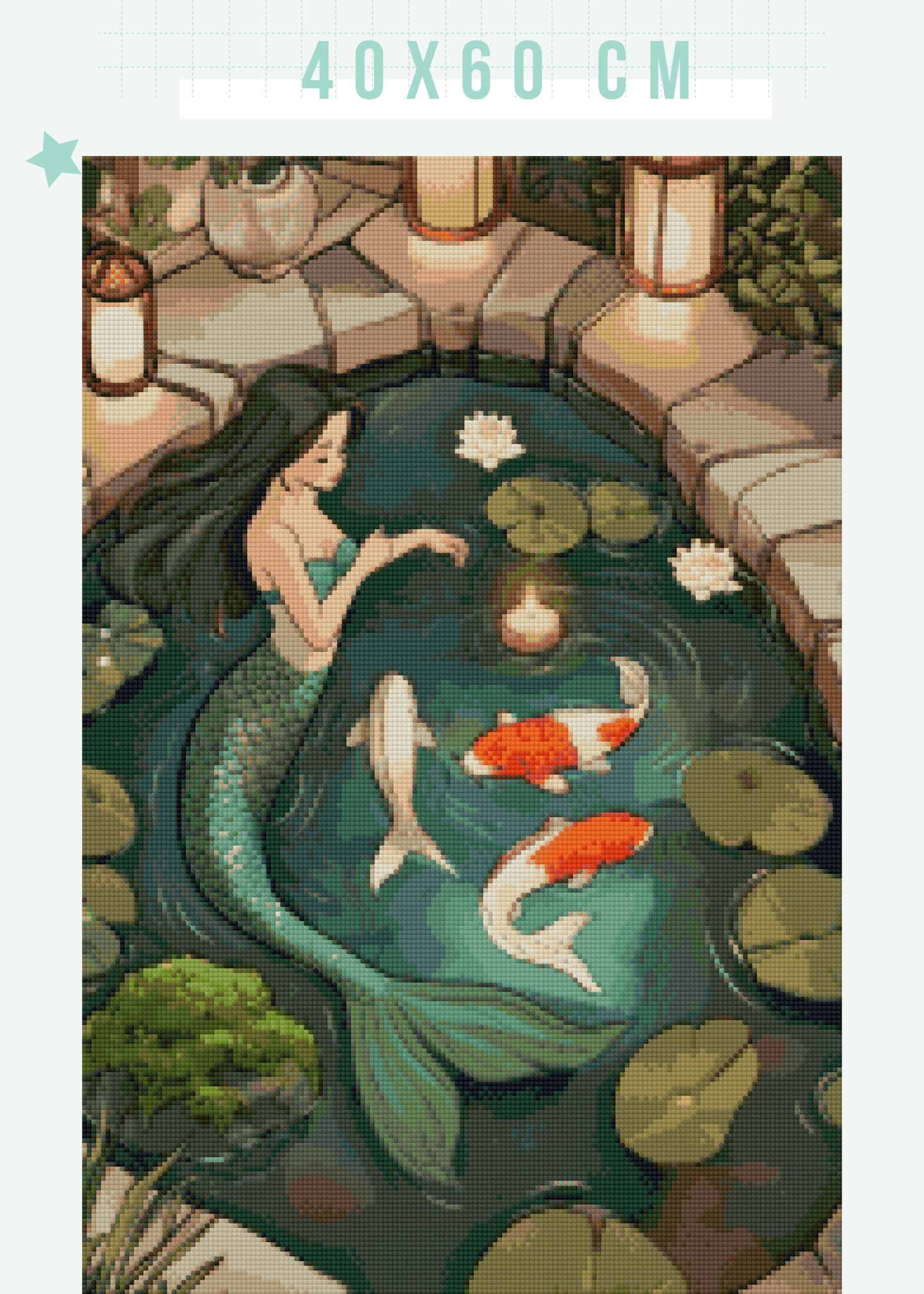 Koi Therapy | Portrait Diamond Painting